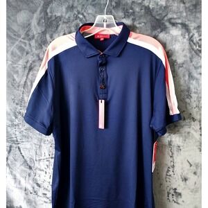 NWT Redvanly Performance Polo Golf Shirt  Size Large‎ Midnight Navy $110.00